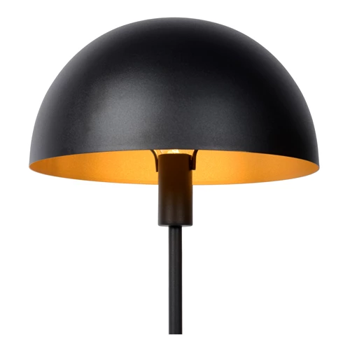 Lucide SIEMON - Tafellamp - Ø 25 cm - 1xE14 - Zwart - detail 1